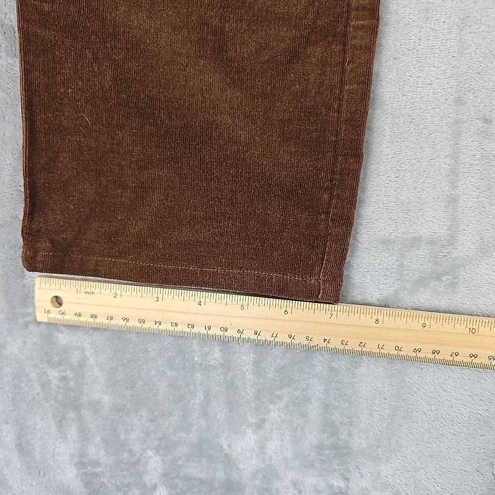 Paige Straight Leg Corduroy Ankle Pants‎ 31 Brown